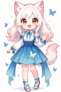 Trang chủ 110 Ảnh anime nữ chibi cute đuôi mèo
