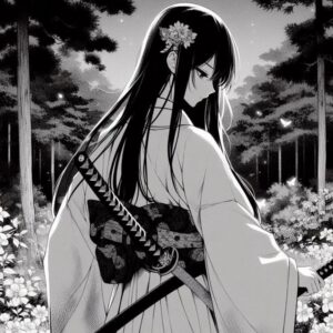 Trang chủ 36 Ảnh anime nữ trắng đen
