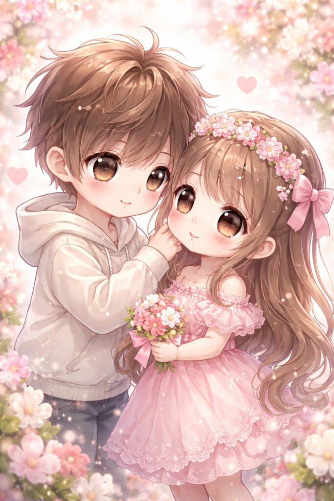 Ảnh cặp đôi anime chibi