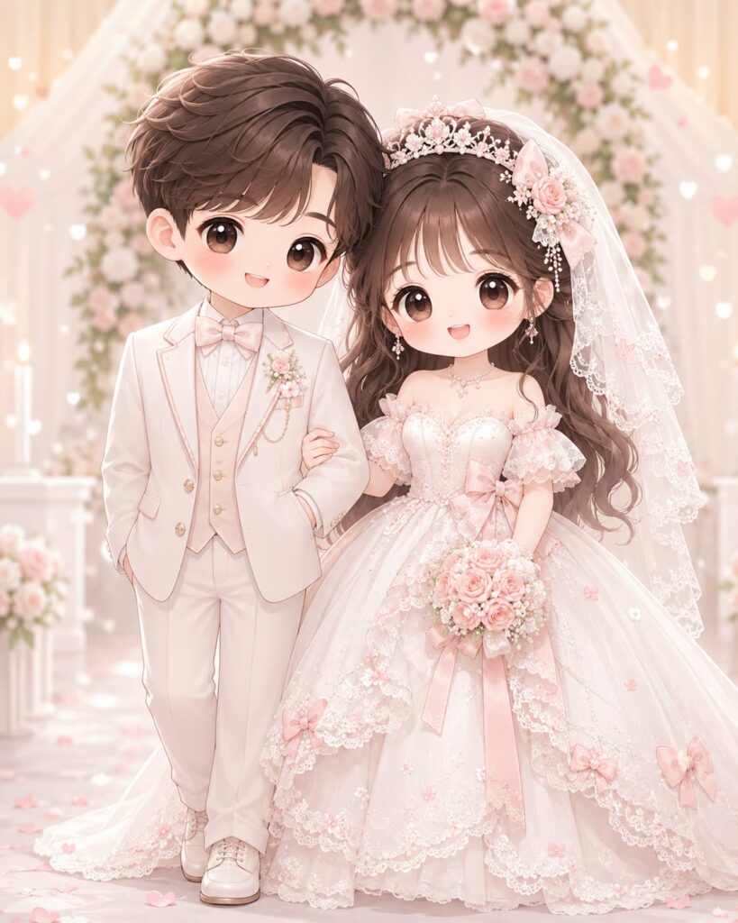 Ảnh cặp đôi anime cute chibi