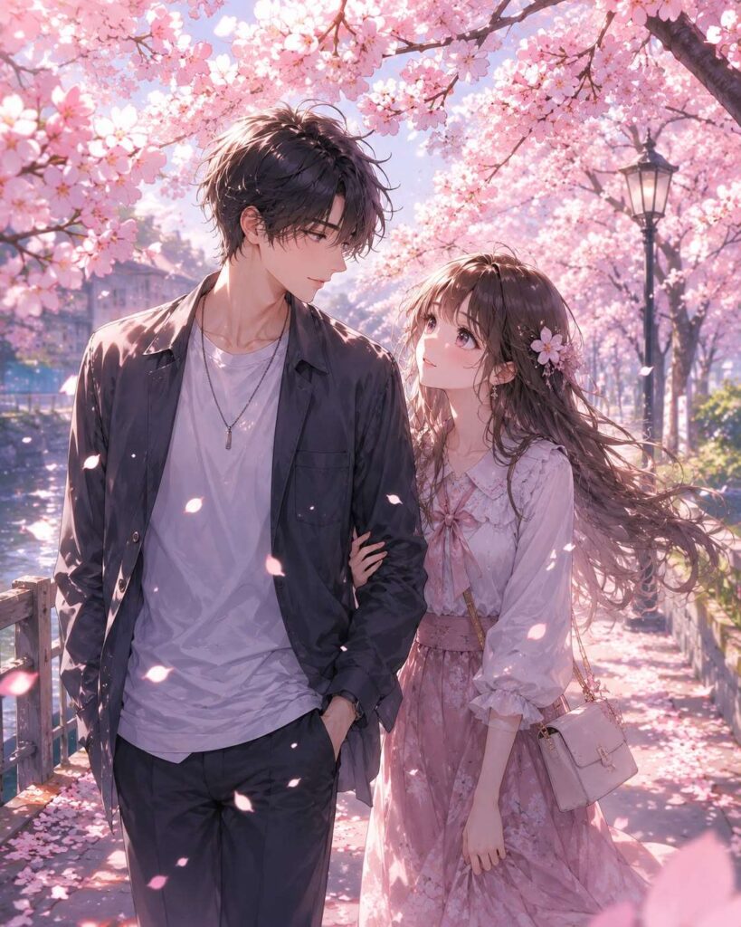 Ảnh cặp đôi anime lãng mạn