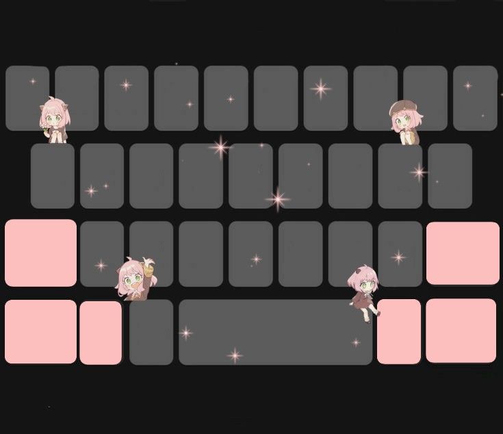 Hình nền bàn phím cute anime