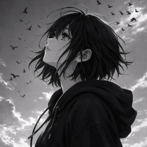 Avatar ảnh buồn anime nữ