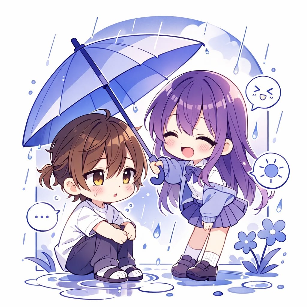 Avatar cặp đôi anime chibi