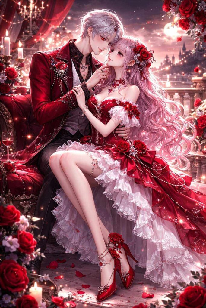 Avatar cặp đôi anime lãng mạn
