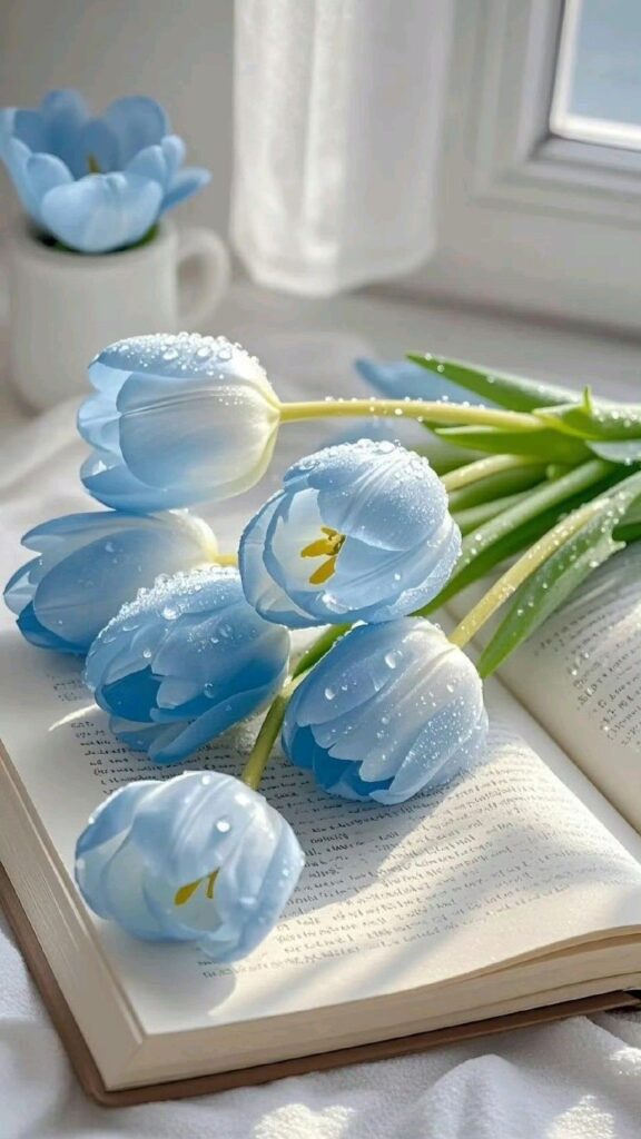 Hình Nền Hoa Tulip Đẹp 4K, Full HD cho Điện Thoại & Máy Tính 9 Hình nền hoa tulip xanh dương xinh đẹp cho điện thoại