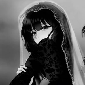 Trang chủ 75 Hình ảnh anime buồn màu đen trắng