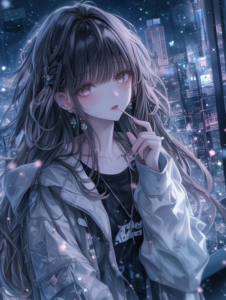 Hình ảnh anime nữ buồn