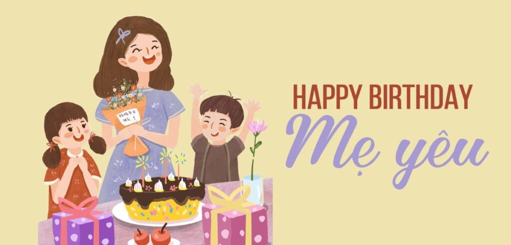 Ảnh chúc sinh nhật ấm áp cho bố mẹ