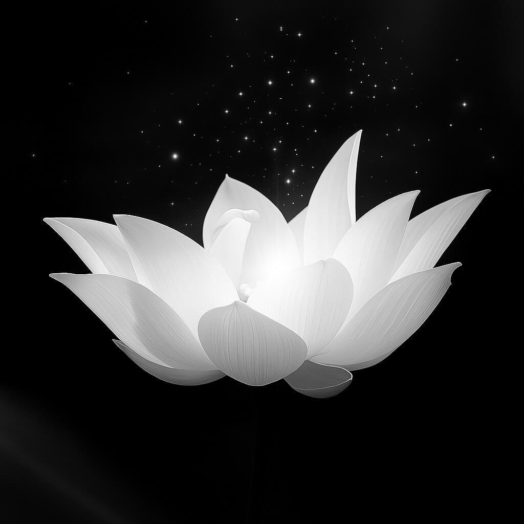 Hình avatar hoa sen trắng cho đám tang