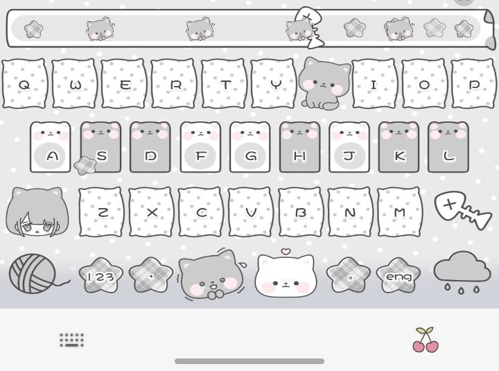 Hình nền bàn phím cute đẹp về mèo