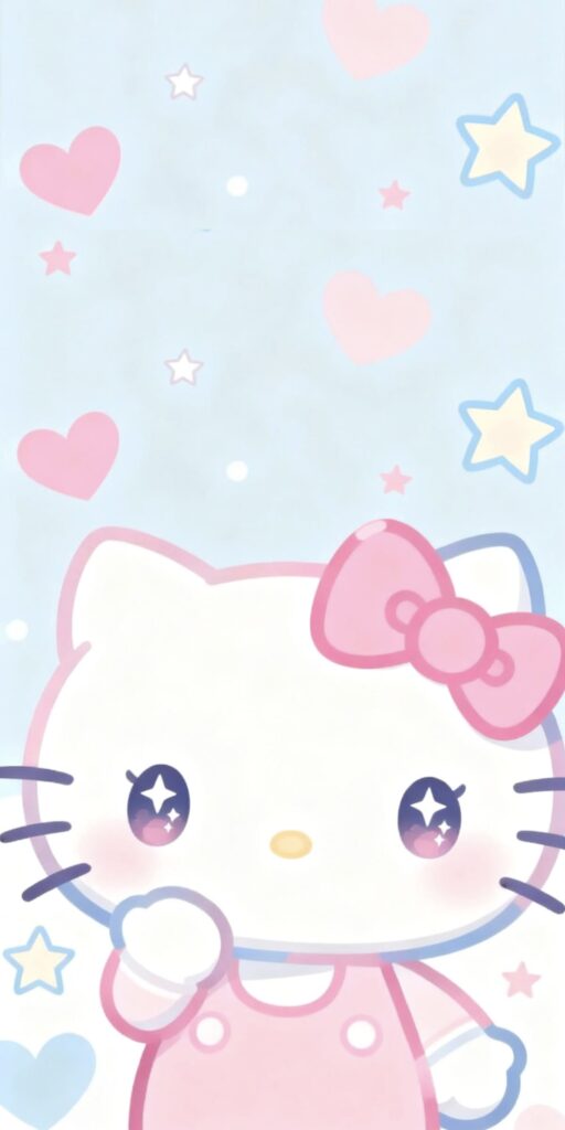 Hình nền Hello Kitty dễ thương, cute