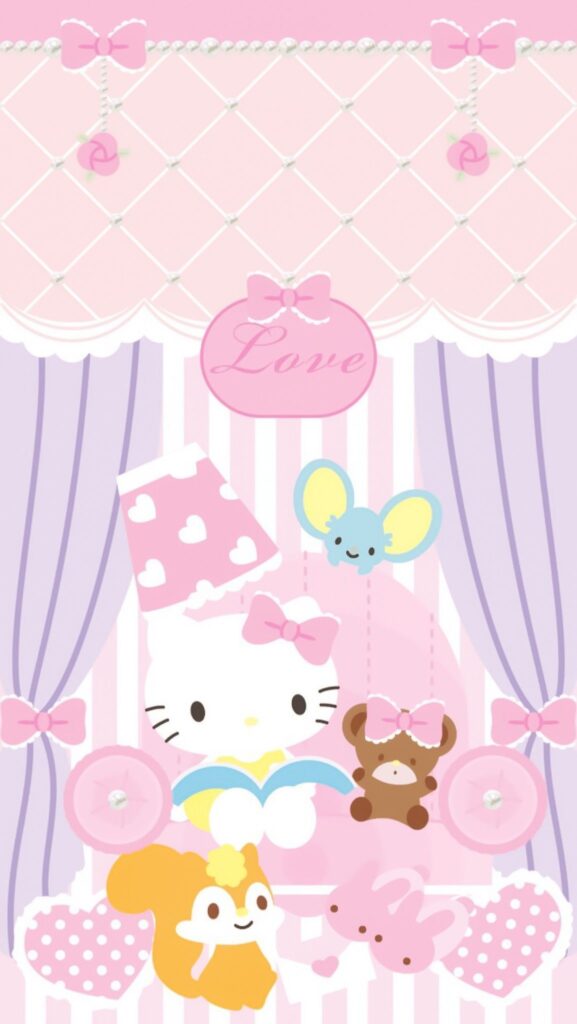 Ảnh nền Hello Kitty cho bé gái