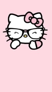 Trang chủ 177 Hình nền Hello Kitty đeo kính đáng yêu