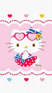 Trang chủ 179 Ảnh nền Hello Kitty đeo kính cho điện thoại