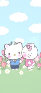 Trang chủ 191 Hình nền Hello Kitty đôi