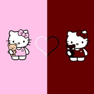 Trang chủ 193 Hình nền Hello Kitty đôi đáng yêu