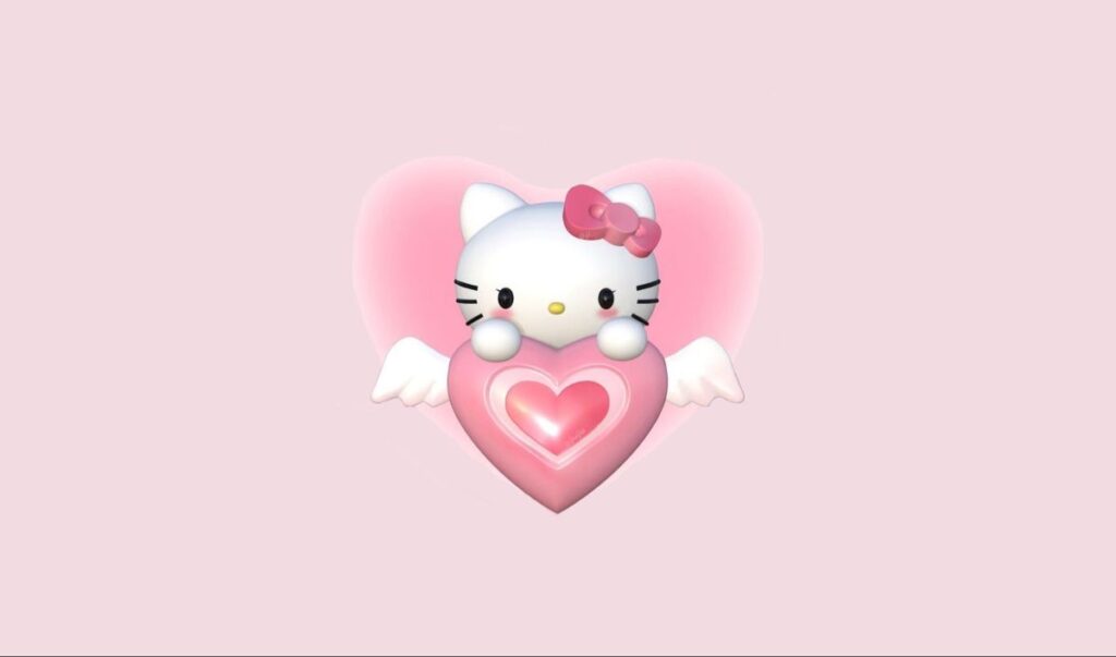 Hình nền máy tính Kitty đơn giản