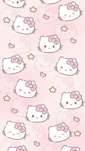 Trang chủ 205 Hình nền Hello Kitty màu hồng
