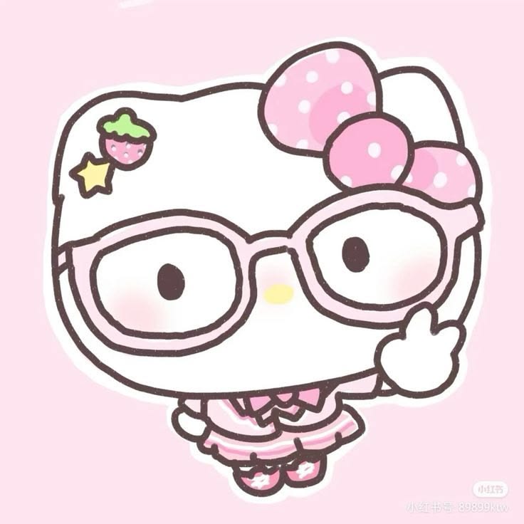 Top 350+ Ảnh Avatar Hello Kitty Cute, Vô Tri & Độc Lạ Nhất 2026 12 Ảnh Hello Kitty avatar đeo kính dễ thương