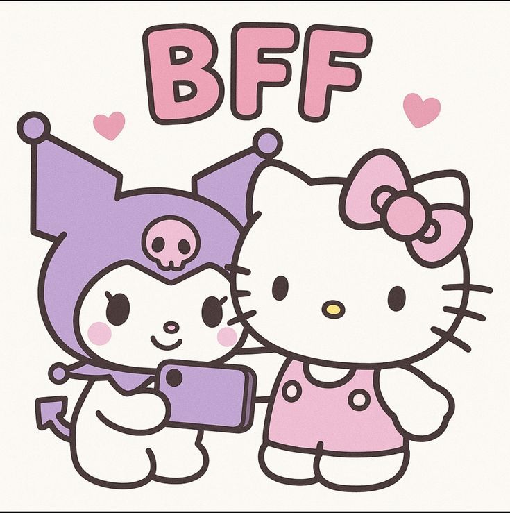 Top 350+ Ảnh Avatar Hello Kitty Cute, Vô Tri & Độc Lạ Nhất 2026 24 Ảnh Hello Kitty avatar đôi cho hội bạn thân