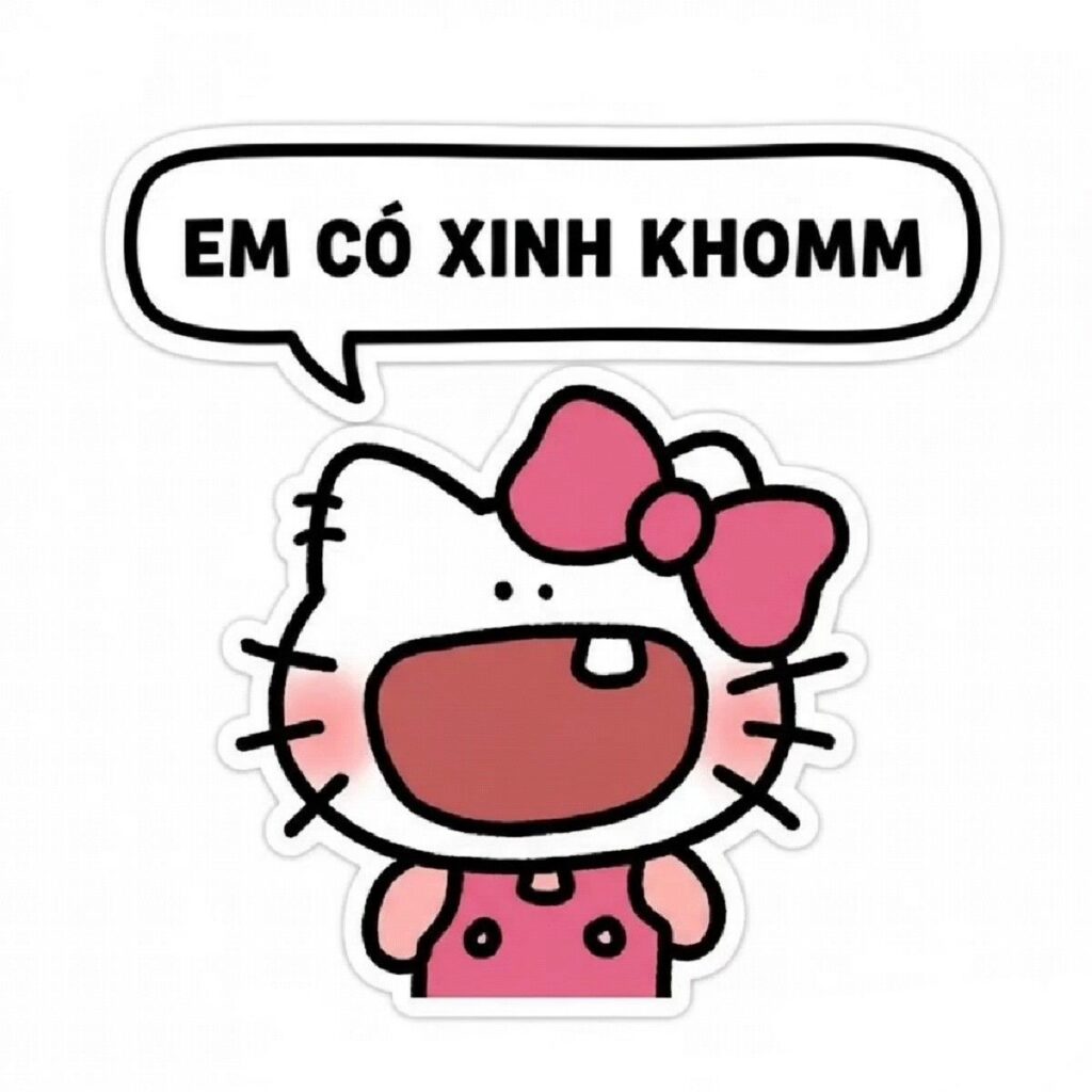 Top 350+ Ảnh Avatar Hello Kitty Cute, Vô Tri & Độc Lạ Nhất 2026 16 Ảnh đại diện Hello Kitty với câu thoại độc lạ
