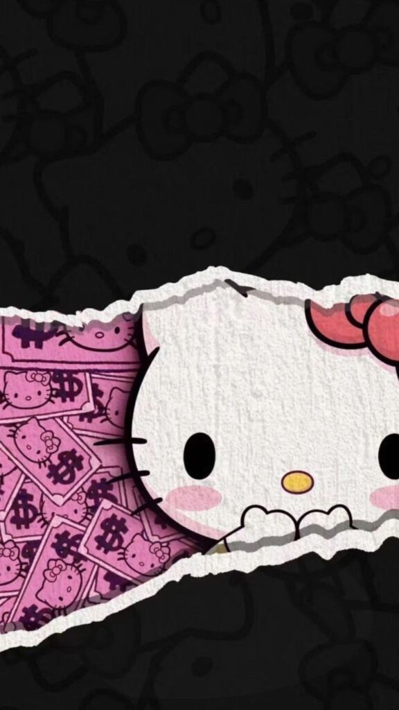 150+ hình ảnh Hello Kitty ngầu, cute làm hình nền độc đáo 10 Hình nền Hello Kitty ngầu tone đen cực chất cho điện thoại