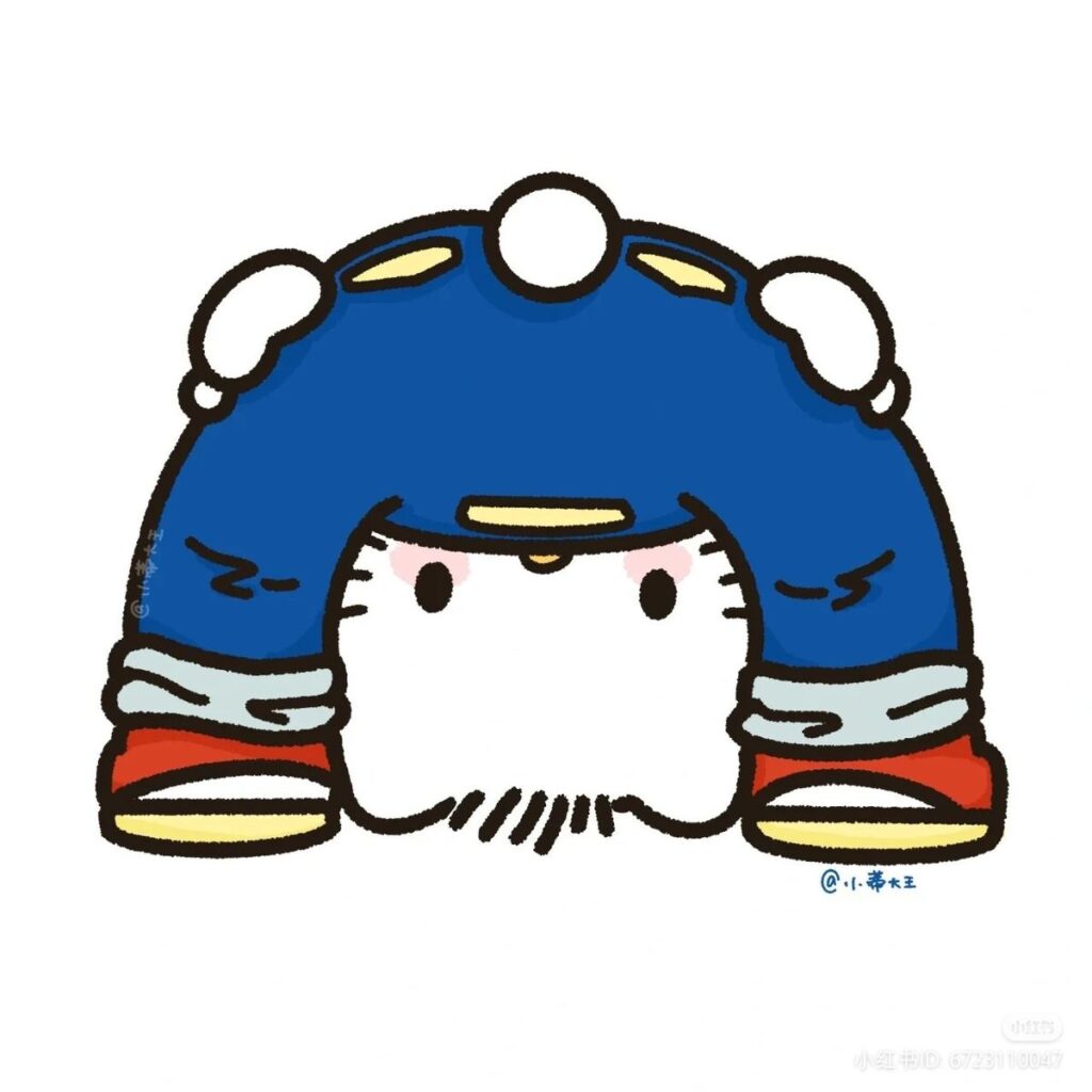 Hình Hello Kitty meme hài hước trên internet