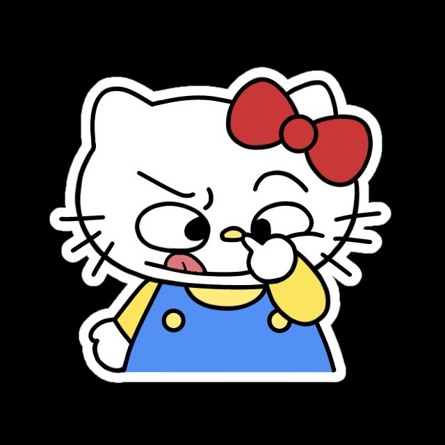 Ảnh Hello Kitty meme viral hài hước, thú vị