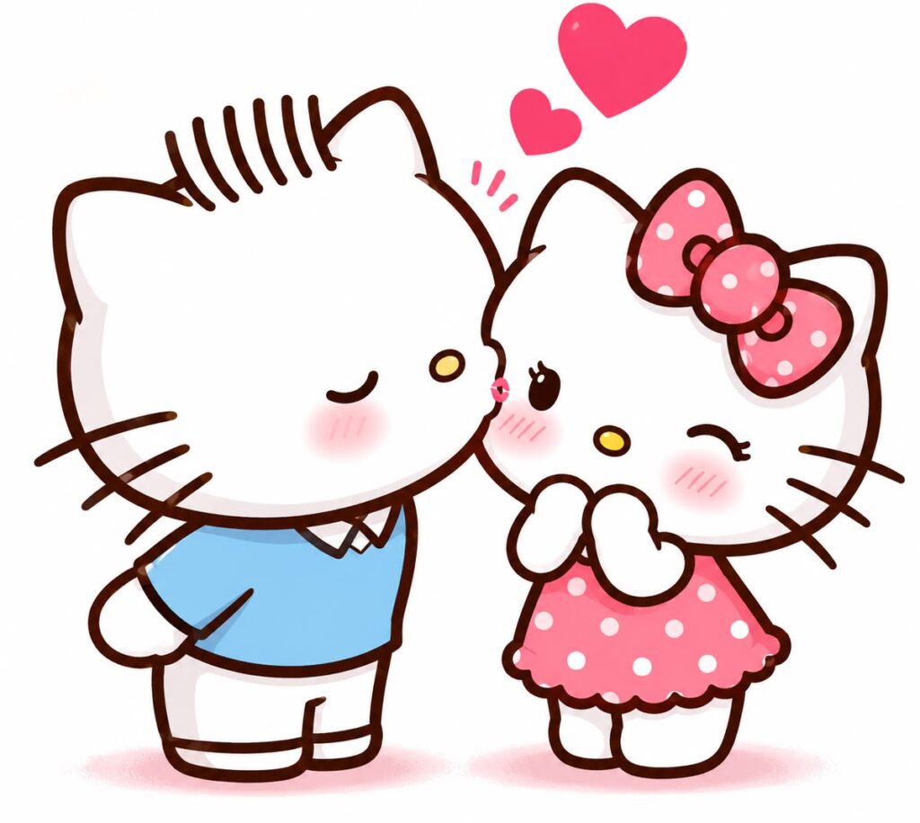 Top 350+ Ảnh Avatar Hello Kitty Cute, Vô Tri & Độc Lạ Nhất 2026 19 Ảnh avatar đôi Hello Kitty và Dear Daniel