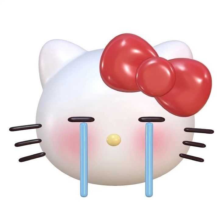 Ảnh Hello Kitty vô tri khóc