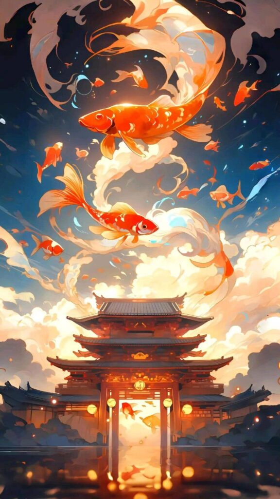 Biểu tượng cá chép vượt vũ môn