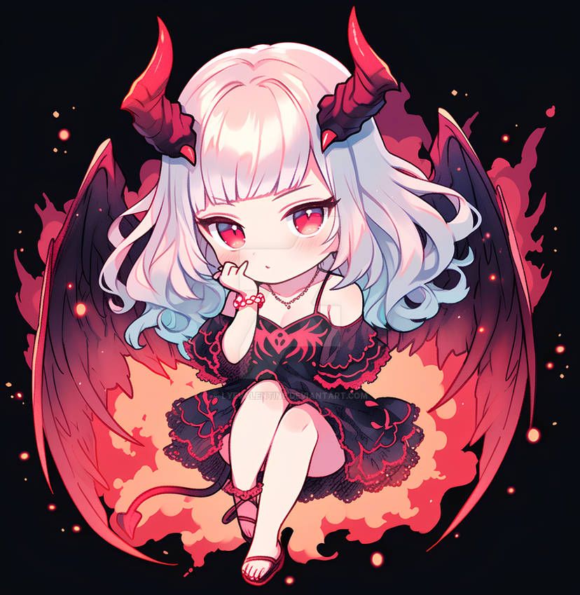 99+ Ảnh Ác Quỷ Anime Đẹp, Ngầu Lạnh Lùng Làm Avatar Cực Chất 25 Hình ảnh ác quỷ anime nữ phong cách chibi