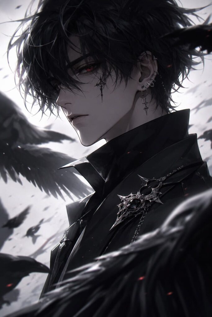 Hình ảnh anime ngầu nam làm hình nền điện thoại