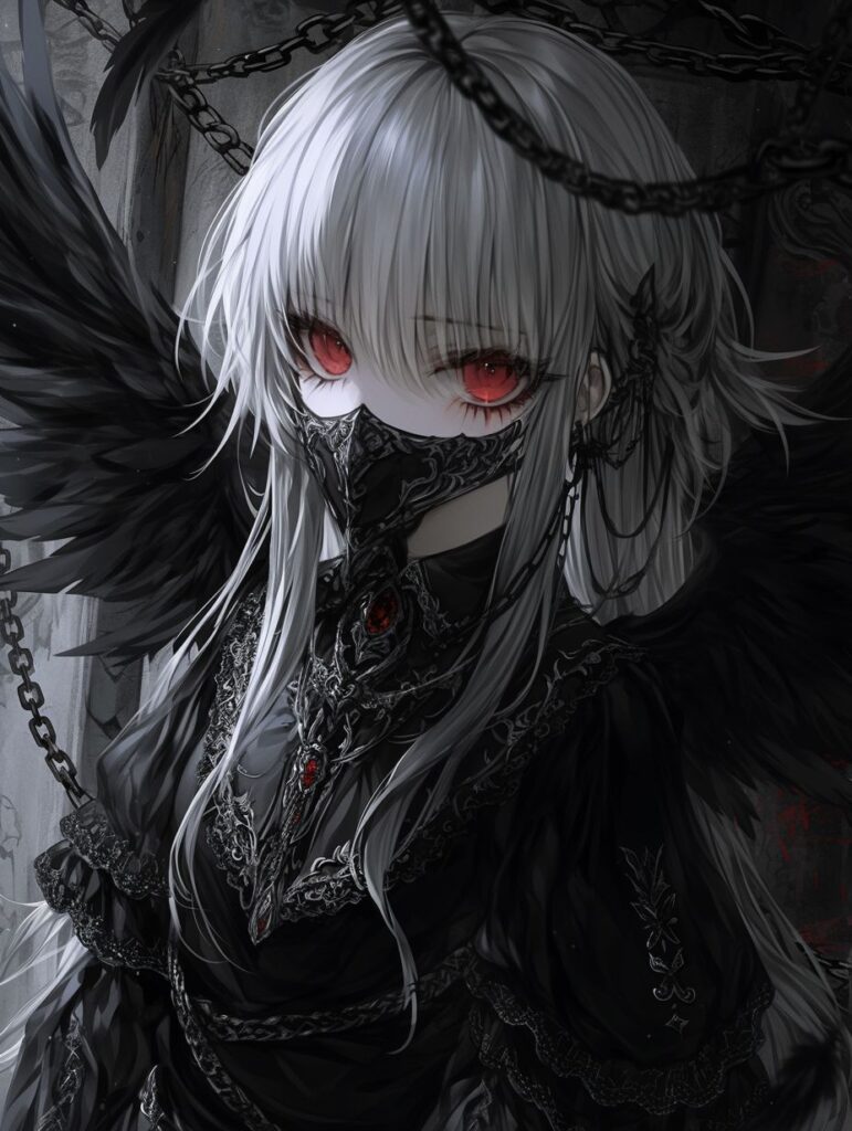 Ảnh đại diện anime nữ style ma mị, gothic