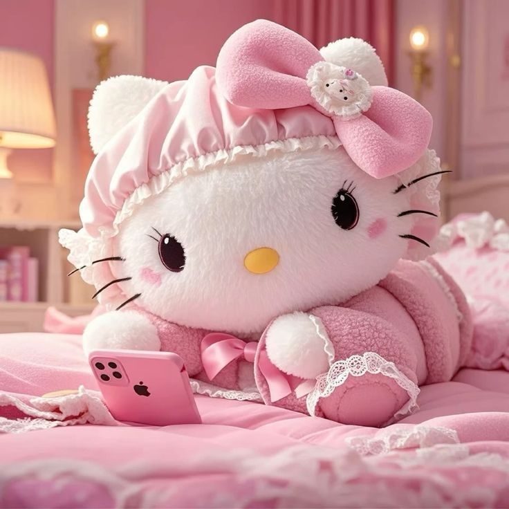 Top 350+ Ảnh Avatar Hello Kitty Cute, Vô Tri & Độc Lạ Nhất 2026 7 Ảnh đại diện Hello Kitty cute màu hồng pastel