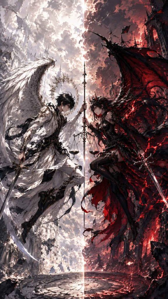 99+ Ảnh Ác Quỷ Anime Đẹp, Ngầu Lạnh Lùng Làm Avatar Cực Chất 56 Hình ảnh đối lập giữa thiên thần và ác quỷ đầy nghệ thuật