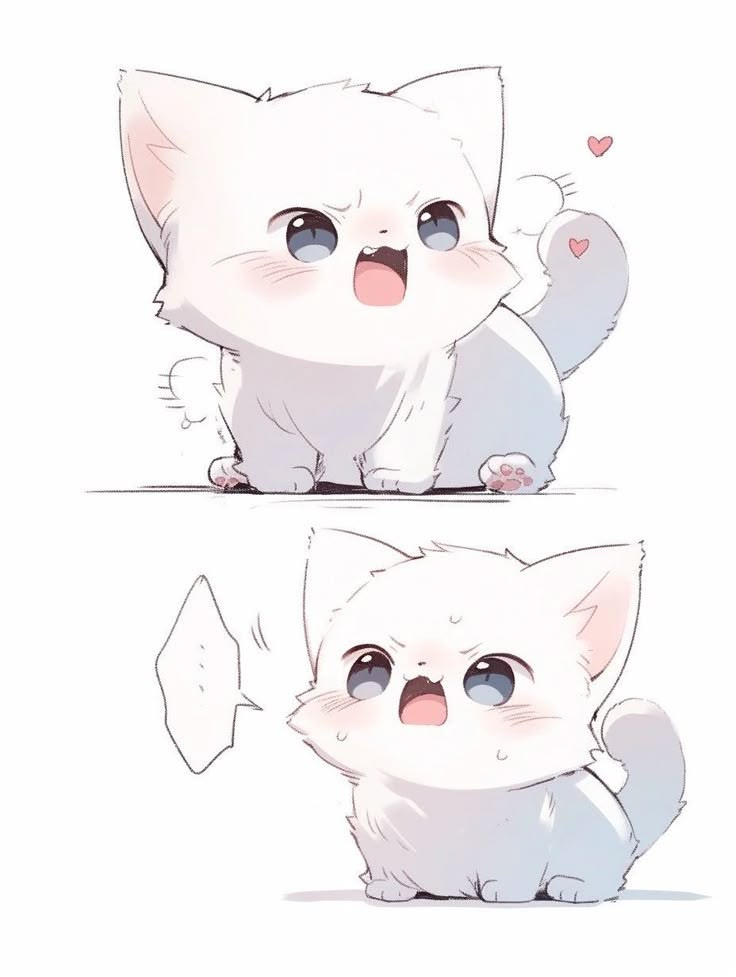 Ảnh nền động vật chibi cute, đáng yêu