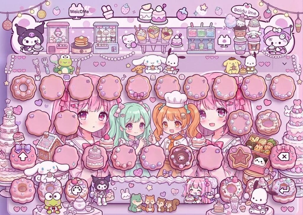 99+ Hình nền bàn phím anime đẹp cute, ngầu cho điện thoại 11 Hình nền bàn phím anime phong cách chibi cute