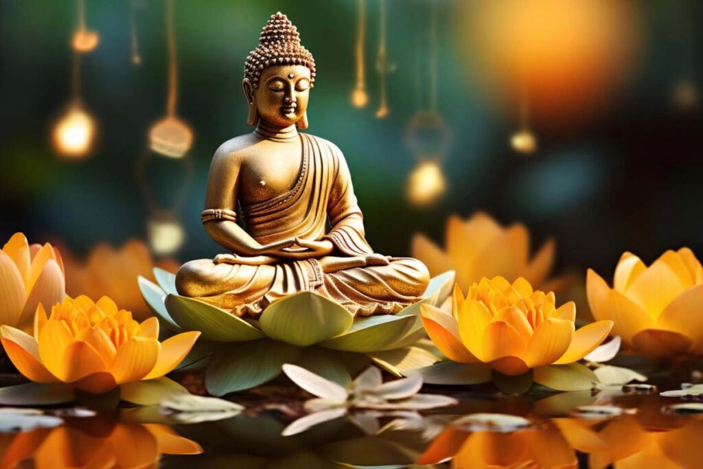 99+ Ảnh hoa sen Phật giáo đẹp làm hình nền điện thoại, PC 25 Ảnh hoa sen Phật giáo ban mai, rực rỡ