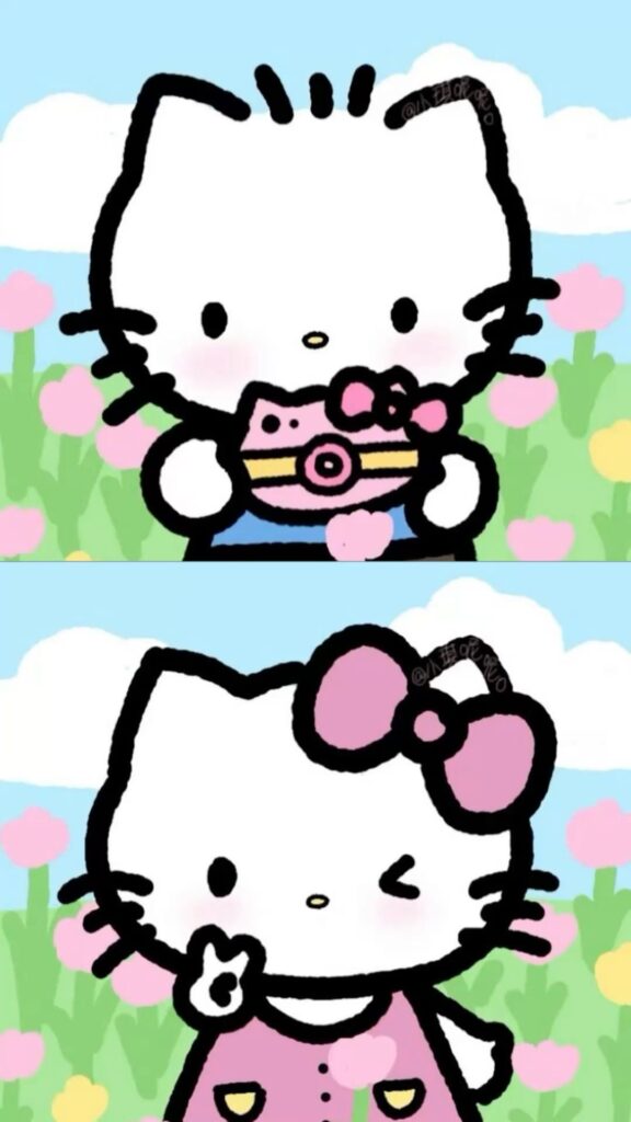 199+ Hình Ảnh Hello Kitty Cute Đáng Yêu Nhất Làm Hình Nền 27 Hình nền đôi Hello Kitty cho cặp đôi