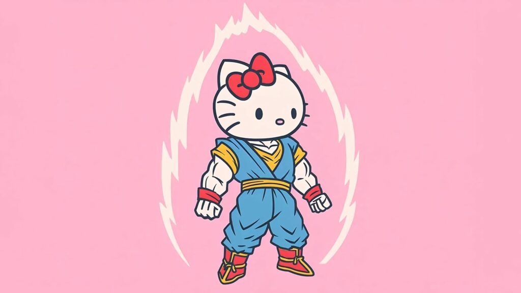 150+ hình ảnh Hello Kitty ngầu, cute làm hình nền độc đáo 21 Hình nền Hello Kitty màu hồng truyền thống
