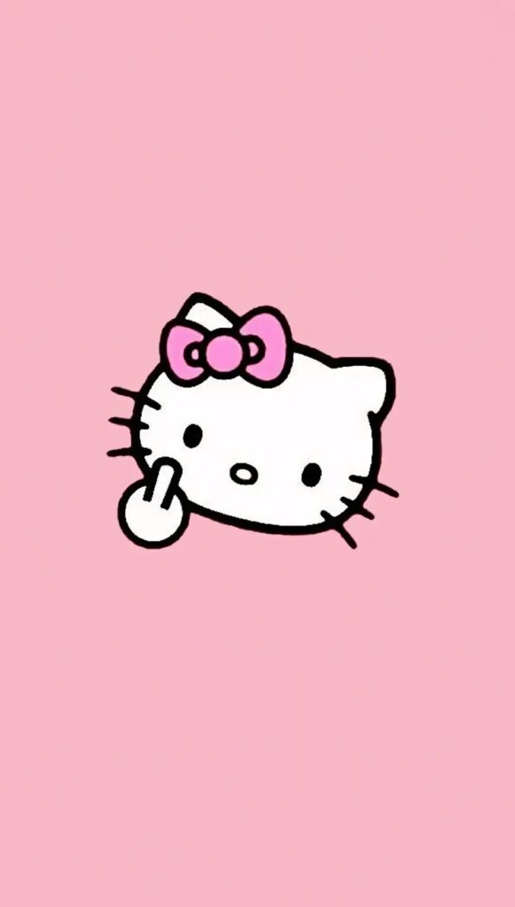 150+ hình ảnh Hello Kitty ngầu, cute làm hình nền độc đáo 17 Ảnh Hello Kitty ngầu, hài hước cho smartphone