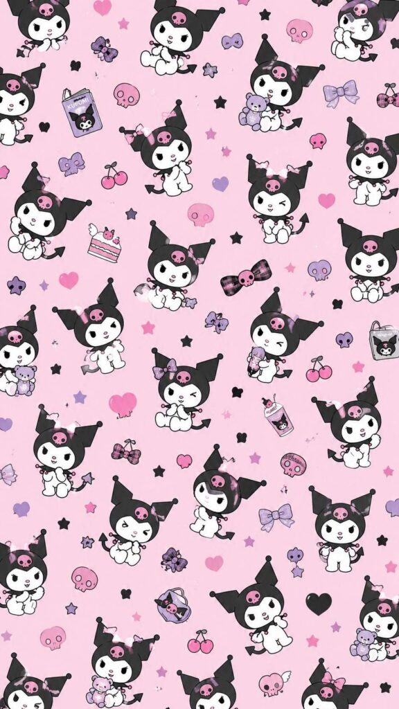 150+ Hình Nền Kuromi Cute, Ngầu 4K Cho Điện Thoại, PC 7 Hình nền Kuromi tone hồng cute, dễ thương cho điện thoại
