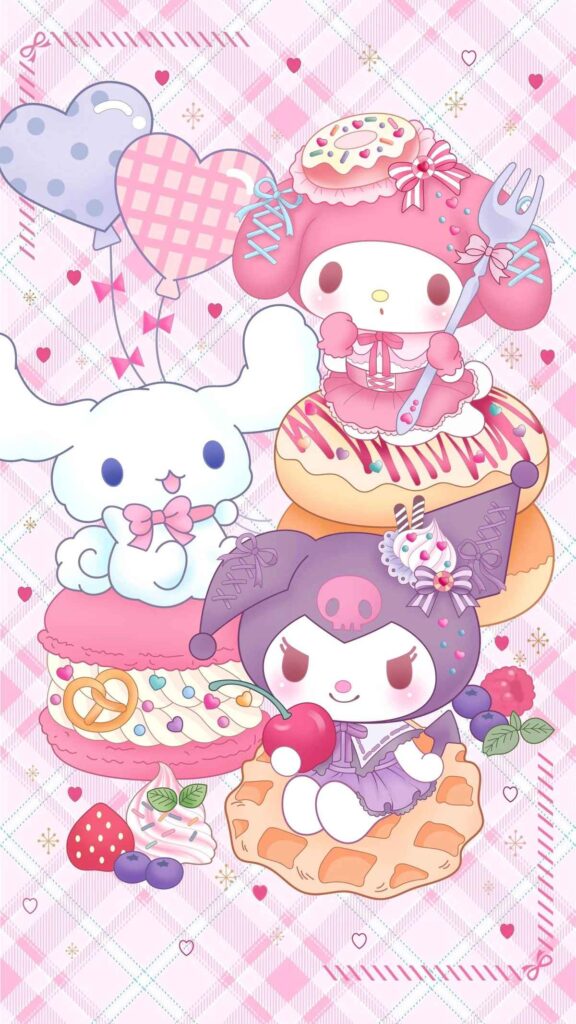 150+ Hình Nền Kuromi Cute, Ngầu 4K Cho Điện Thoại, PC 11 Hình nền Kuromi và những người bạn cute, sắc nét cho smartphone
