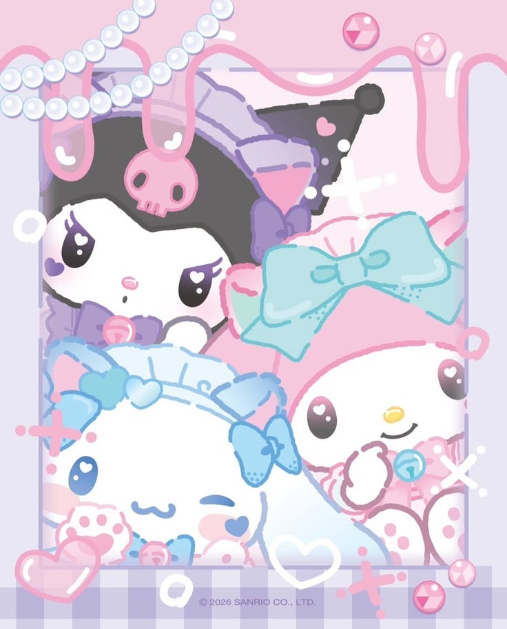 150+ Hình Nền Kuromi Cute, Ngầu 4K Cho Điện Thoại, PC 13 Hình nền Kuromi và những người bạn