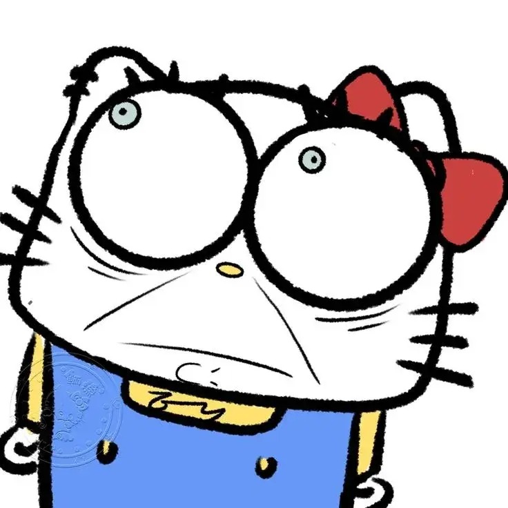 Top 350+ Ảnh Avatar Hello Kitty Cute, Vô Tri & Độc Lạ Nhất 2026 14 Meme ảnh avatar Hello Kitty biểu cảm đờ đẫn