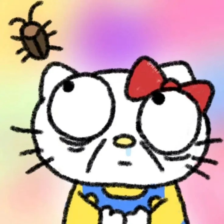 Top 350+ Ảnh Avatar Hello Kitty Cute, Vô Tri & Độc Lạ Nhất 2026 15 Ảnh Hello Kitty avatar đờ đẫn, vô tri