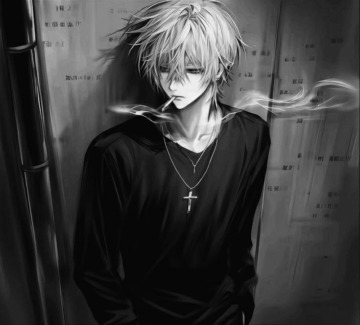 Ảnh anime ngầu đen trắng