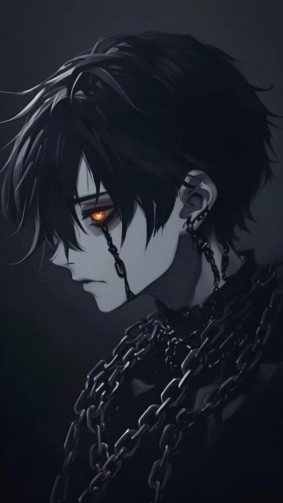 Ảnh đại diện anime trắng đen ngầu, cuốn hút
